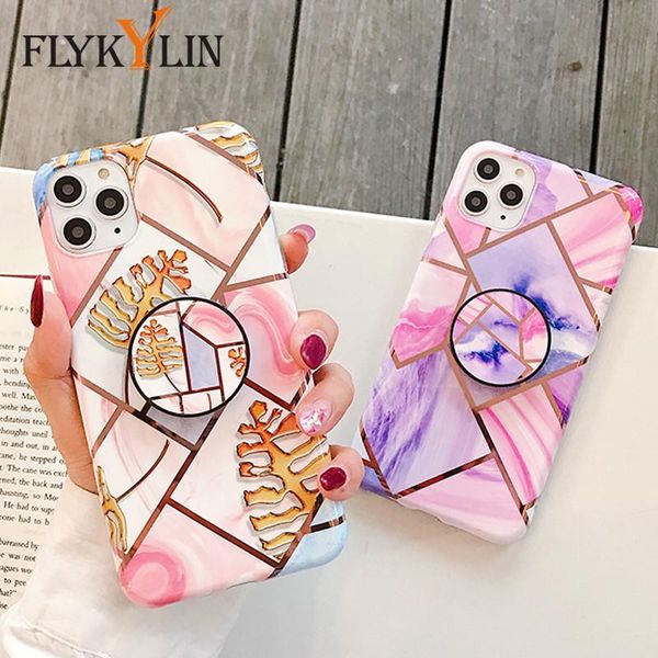 

flykylin candy color marble case for iphone 11 pro max case for iphone xs xr x 7 8 6 s 6s back wmteaa yyysports