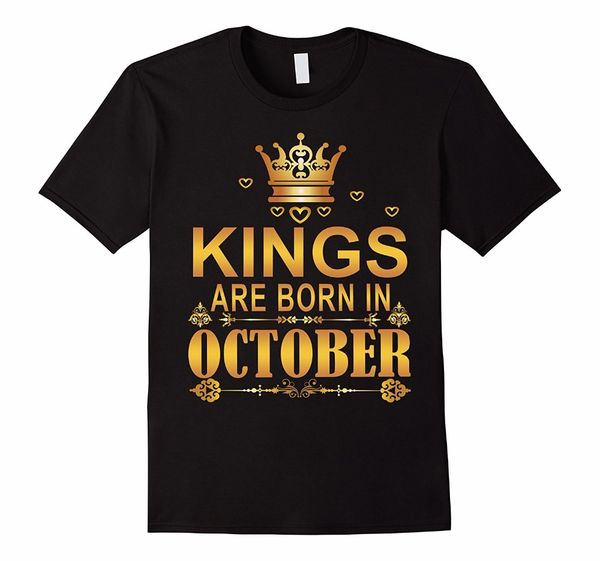 

new fashion design casual short sleeve tees kings are born in october cool s for sport hooded sweatshirt hoodie men t shirt