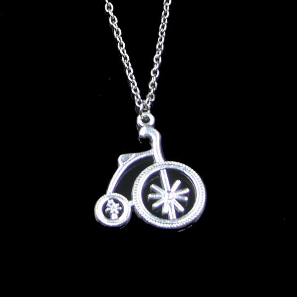 Moda 27 * 31mm mediaeval bicicleta bicicleta pingente colar cadeia para fêmea gargantilha colar de jóias criativas presente