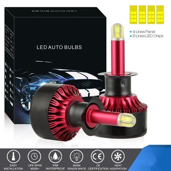 

2pcs dc 10v-36v car led headlight fog lights h1 h7 h8/9/11 9005 9006 auto lamp bulbs universal 6500k car lights1