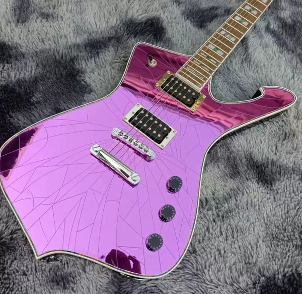 

mirror solid body iceman electric guitar dual color optional