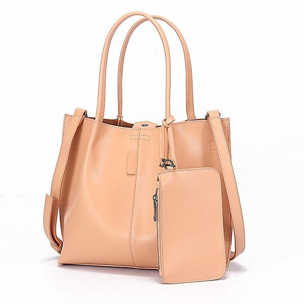 

icev casual split leather women's handbags large capacity tote bags handle messenger bag solid zipper clutch ladies office
