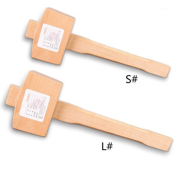 

solid beech hammer carpenter wood carving mallet smooth surface woodworking n01