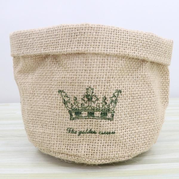 

natural jute deskstorage basket waterproof organizer with handles sundries organizer for cosmetic storage baskets bbyphe lipper