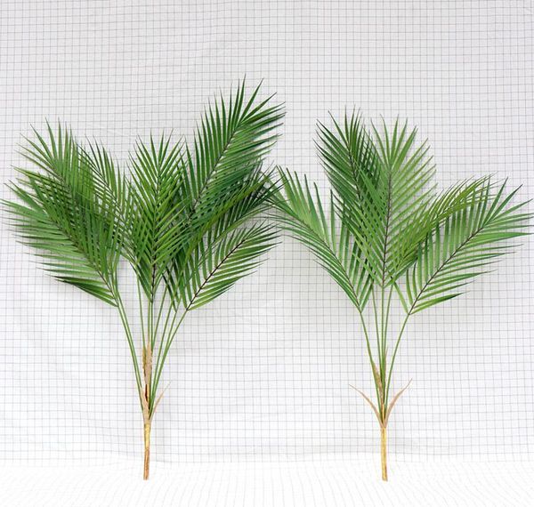 

decor tree branch decoration fake palm plants wedding plants plastic green home garden accessory artificial leaf jungle tropical jllpr