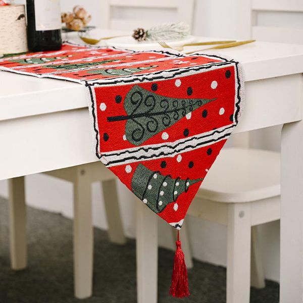 

christmas decor table cloth party decorative double sided classic soft
