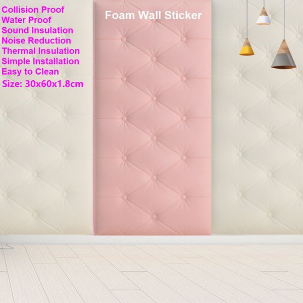 

6pcs 3d wallpaper wall panels tatami pad for home bar bedroom bed 2-color