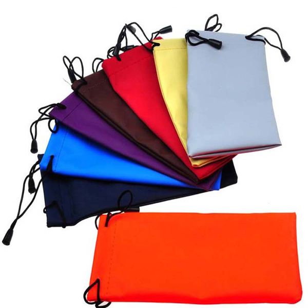 

500 glasses waterprorf sunglasses bag pouch case light holder thing spectacles drawstring soft mobile phone little wallet storage cases noqn