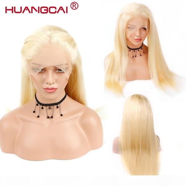 

613 lace front human hair wigs honey blonde brazilian straight 13*4 lace front wig pre plucked with baby hair remy lace wig, Black