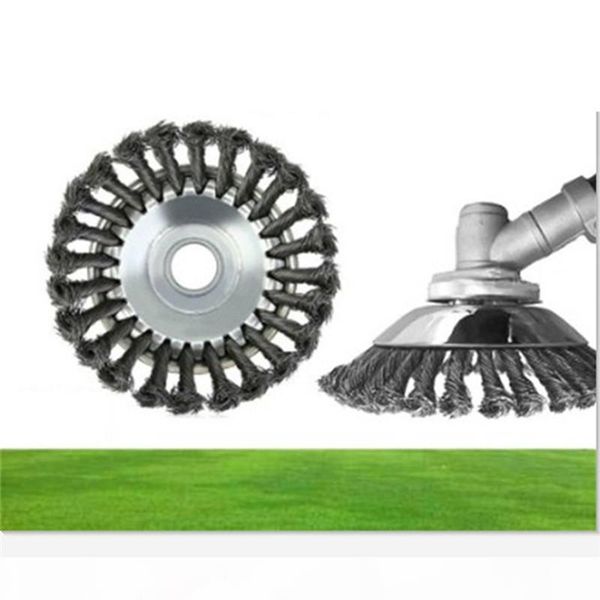 

grass strimmer head trimmer brush solid steel wire wheel garden 6 8 inch