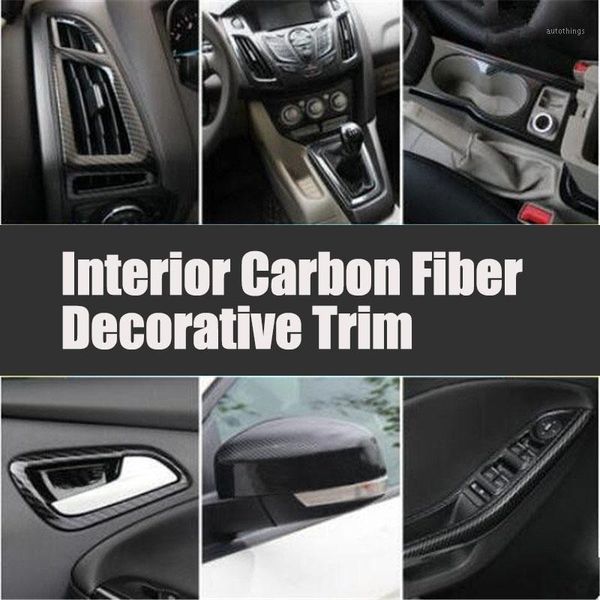 

car styling accessories interior carbon fiber decorative trim sticker trim case for focus 3 3 sedan hatchback 2012-20141
