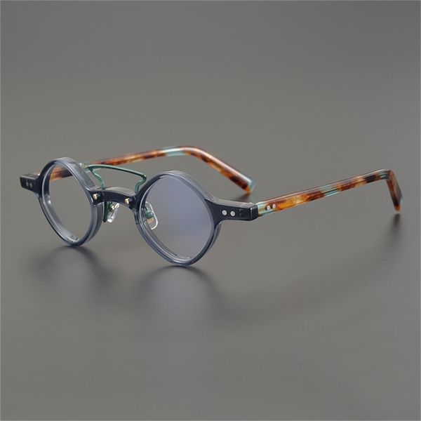 

80% off wholesale plate style personalized decoration small round myopia spectacle frame men's and women's147, White;black