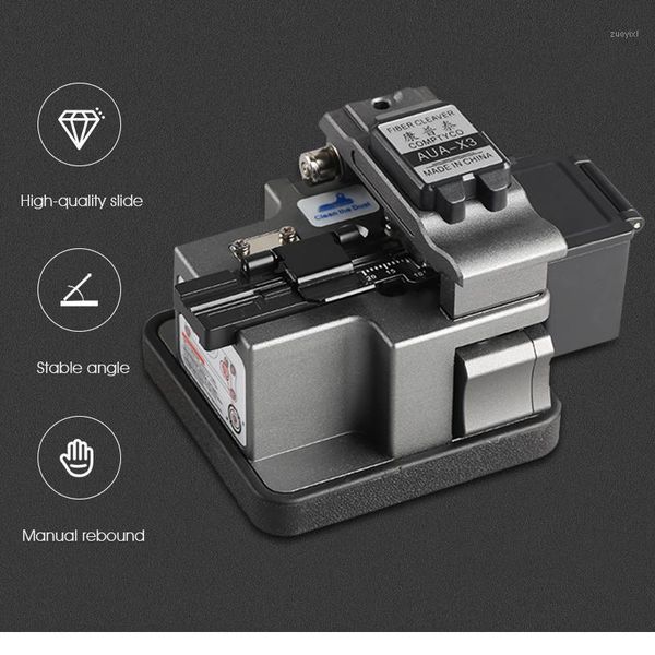 

fiber optic equipment comptyco cleaver aua-x3 cable cutting knife ftfiber tools cutter high precision cleavers 24 surface blade1