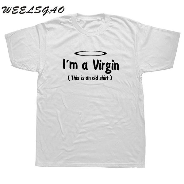 

sport new i'm a virgin this is an old shirt t shirt cotton short sleeve girls clothing funny cool virgin t-shirt