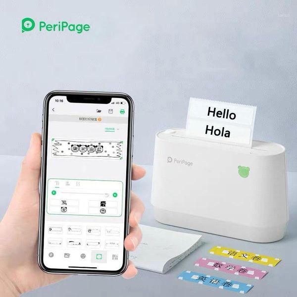 

peripage a9 203dpi 304dpi grayscale thermal bluetooth p printer handheld portable hd label printer 58mm 77mm pocket size1