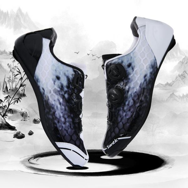 

cycling footwear santic autumn winter pro jerseys mtb downhill breathable long sleeve jersey mountain bike clothing, Black