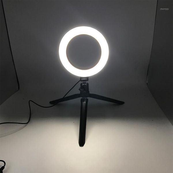

video light 16cm ring lamp dimmable led selfie ring light pgraphy phone with tripod stand for tik tok youtube makeup1