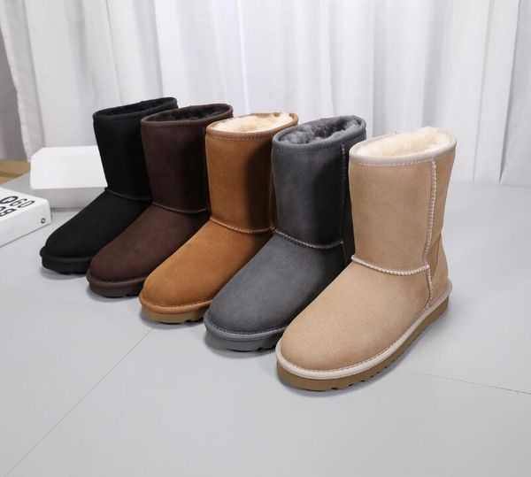 

2020 winter snow boots women plus velvet warm women's boots cow leather non-slip flat women's cotton shoes 34-45 no box, Black