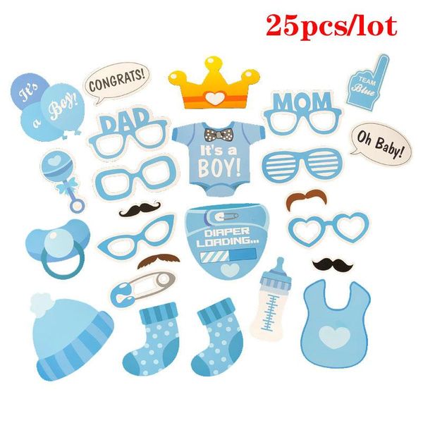 

25 30pcs diy boys orgirls pgraph props baby shower birthday party decorations gender reveal paper pgraph props s6xn wmtars mywjqq