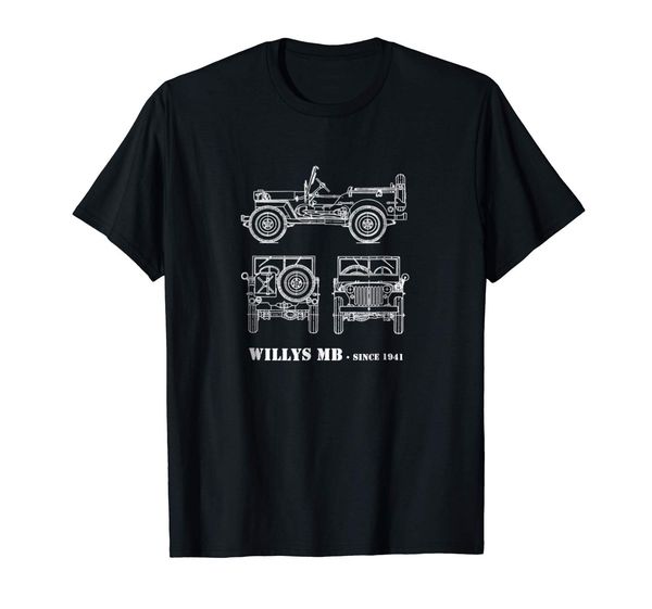 

2019 fashion wwii vintage willys mb t-shirt sport hooded sweatshirt hoodie