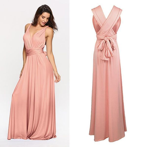 

women multiway wrap convertible boho maxi club red dress bandage long dress party bridesmaids infinity robe longue femme, Black;gray