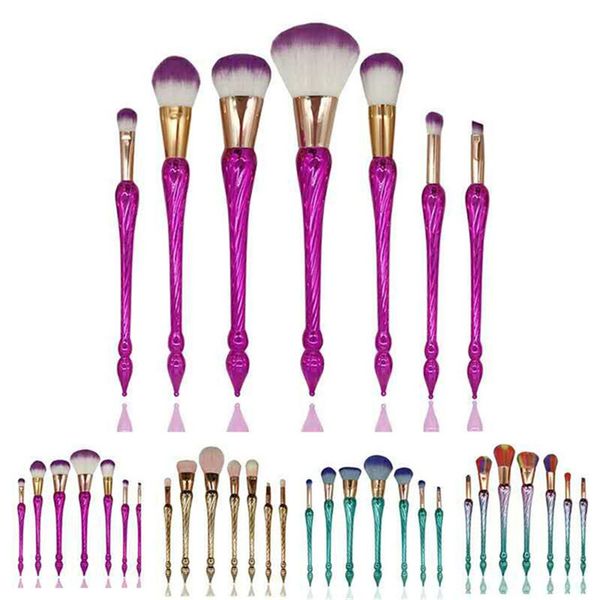 

2021 7pcs/set beauty makeup brushes set eyeshadow blending brush powder foundation eyebrow lip cosmetic make up tools