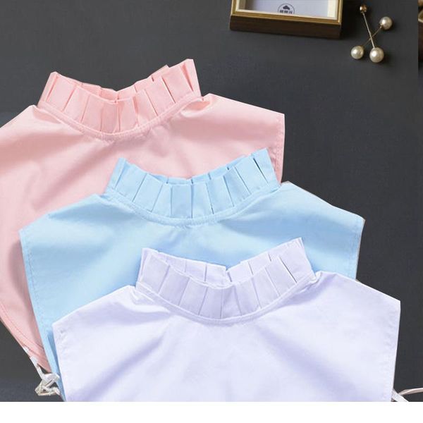 

white cotton fake collar shirt lapel fake collar for women detachable fake shirt collar women half shirt clothes acc jllfsg, Blue;red