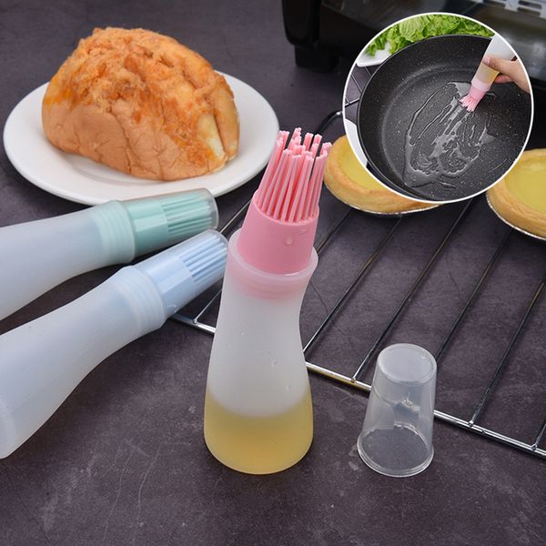 

brand new & quality 1pc high temperature resistant oil bottle silicone brush kitchen bbq tool simple and practical
