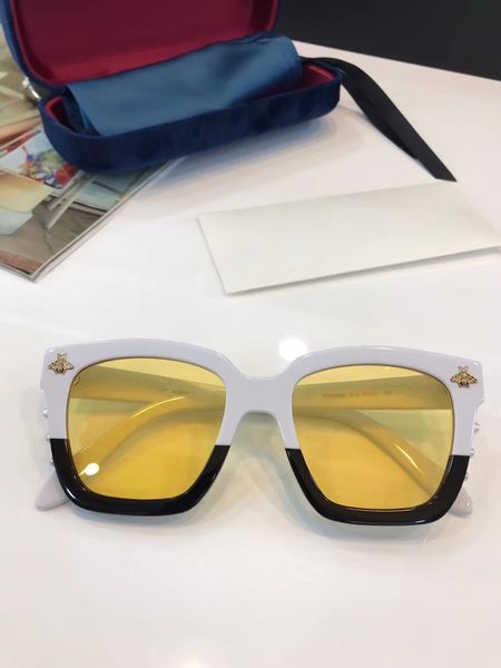 

new 0409 mens sunglasses men sun glasses women sunglasses fashion style protects eyes gafas de sol lunettes de soleil with box, White;black