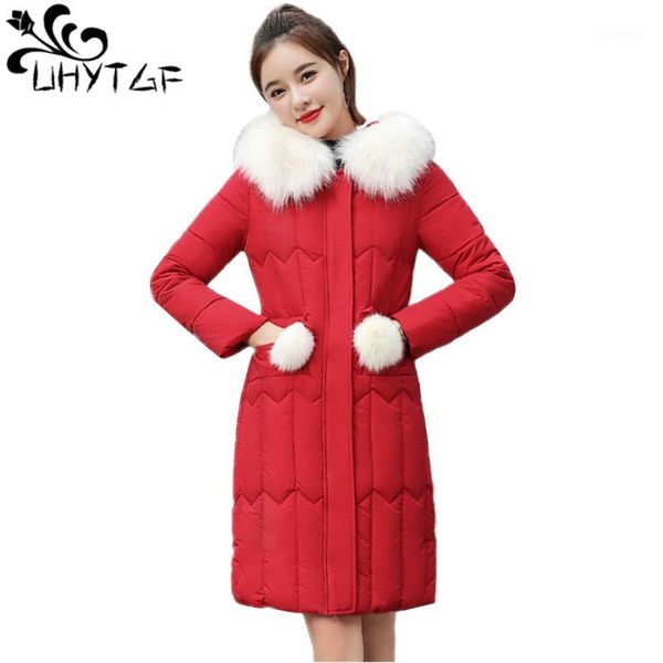 

women's trench coats uhytgf women's winter jacket women parka thick hooded fur collar outerwear 5xl plus size female down cotton c, Tan;black