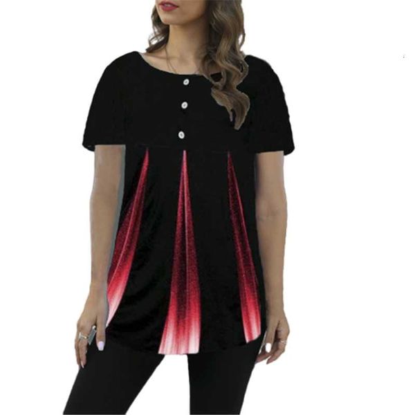 

street hipster o-neck gradient print loose women's t-shirt plus size s-5xl short sleeve casual t shirts female summer tee, White