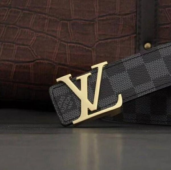 

designer brand leather belt metal buckle printing belt for womens mens men jeans waist belts with box, Black;brown