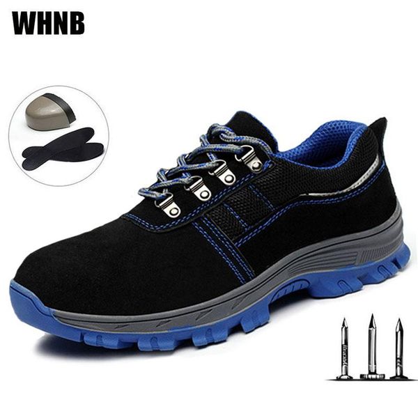 

безопасность работы обувь дышащий мужчины boots мужчины защитные ботинки со стальным носком anti-сокрушительных прокол строительство безопас, Black