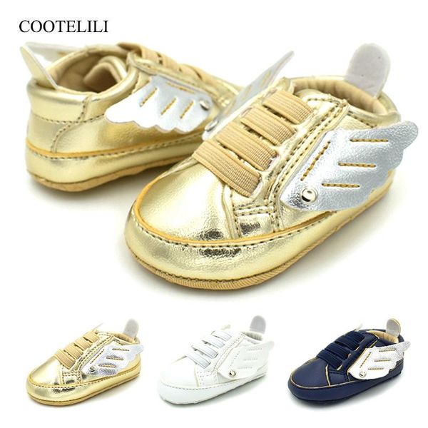 

cootelili first walkers pu leather baby girl shoes moccasins shoes wing fringe soft soled non-slip footwear crib