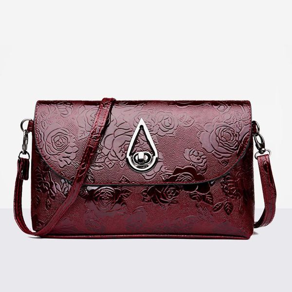 

new fashion women handbags european design patent leather ladies shoulder bags female girl crossbody flap bag