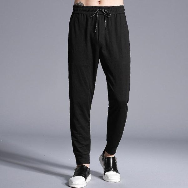 

y9cpq summer chinese style trendy casual slim cotton legged pants pantsen's pants casual roman slim 280g m812-1 rvv0p, Blue