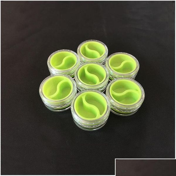 

3 ml sile container for wax oil plastic container with silcone inner non-stick sile dab bho dry herb stora qylpmi item_home