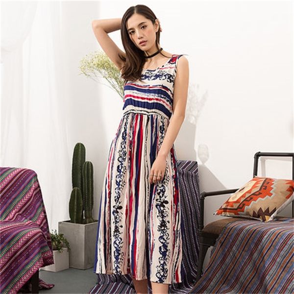 

2021 new dressed in bathrobe femme fashions bohemian women's beach feminine floral vintage dress fy611 52nu, Black;gray
