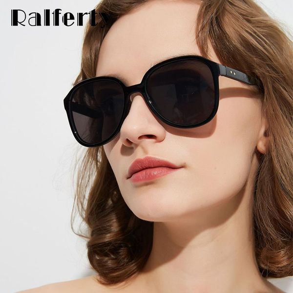 

sunglasses ralferty fashion women black designer sun glasses ladies uv400 protection shades feminino w95021, White;black