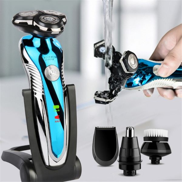 

electric shaver 4d floating razor head rechargeable shaving machine whole body washable beard trimmer men face care tools