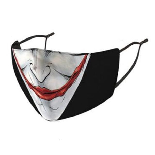 

factory joker clown 3d masks fashion washable reusable dust proof popular cotton face mask by dhl 1 pz4cj