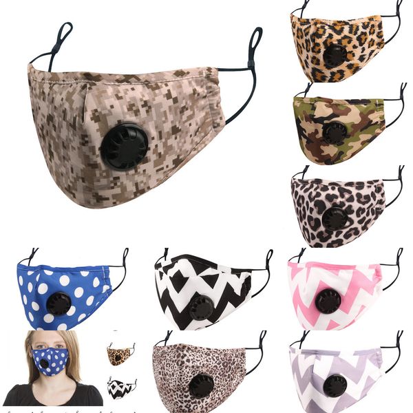 

dhl shipping protective masks with breathing valve men women outdoor sport mouth covering adjustable ear loop fashion fa or2py, Black