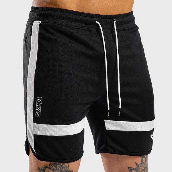 

new mens sport running quick dry grid workout short gym wear men soccer tennis training beach swim shorts, White;black