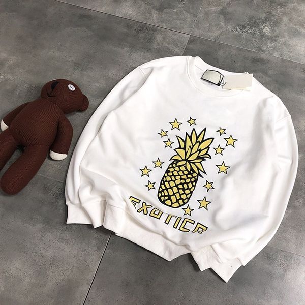 

new sweatshirts mens womens couple hoodies autumn winter luxury long sleeve shirts hooded clothing printed pineapple sweater jacket, Black