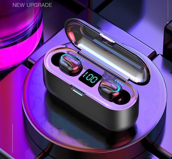 

hbq q32-1 bluetooth earphones tws 5.0 hd stereo wireless earbuds noise cancelling gaming headset led power display earphone11