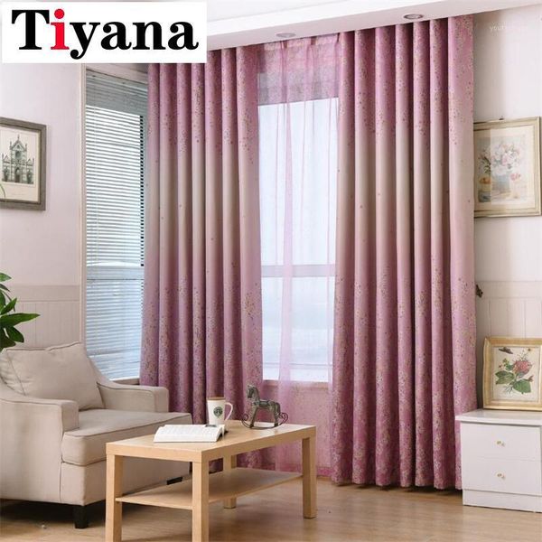 

curtain & drapes rustic small floral leaves designer pink curtains for living room bedroom kitchen drape window blue cortinas jk019x1