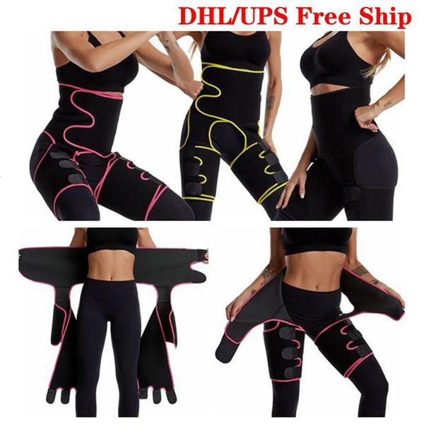 

dhl waist thigh trimmers 3 in 1 waist trainer butt lifter and hips burn fat burner leg slimming waist trimmer fy8054