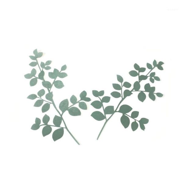 

decorative flowers & wreaths artificial green leaves fleurs artificielles backdrop giant paper home decoraion wall decor branch crafts1