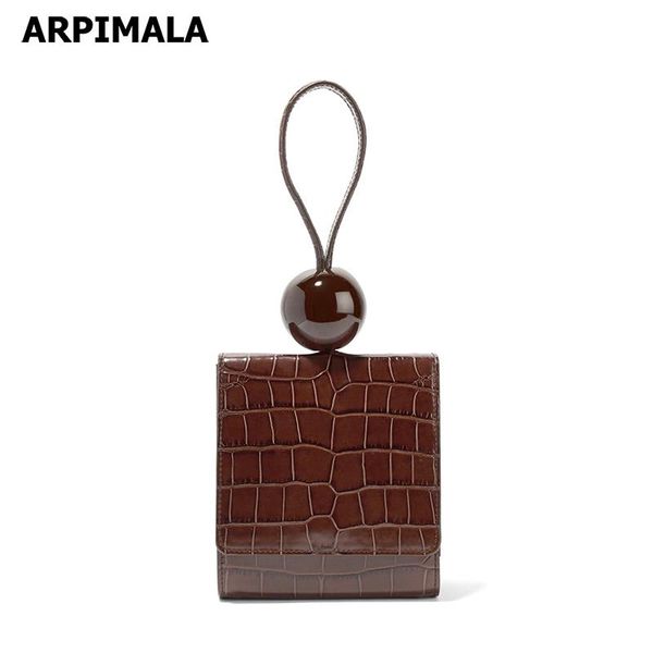 

arpimala french style hand bags corcodile print handbags luxury designer ball clutches pu leather women messenger bags shopper