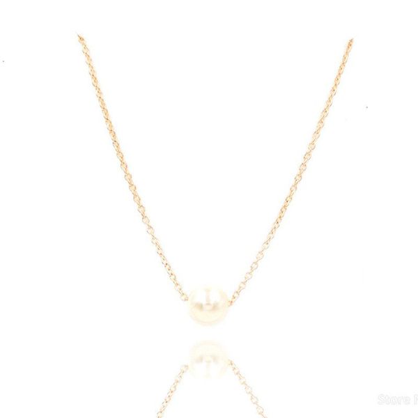 

silver card pearl with dogeared gold choker necklaces pendant necklace for fashion women jewelry pearls of love 5968